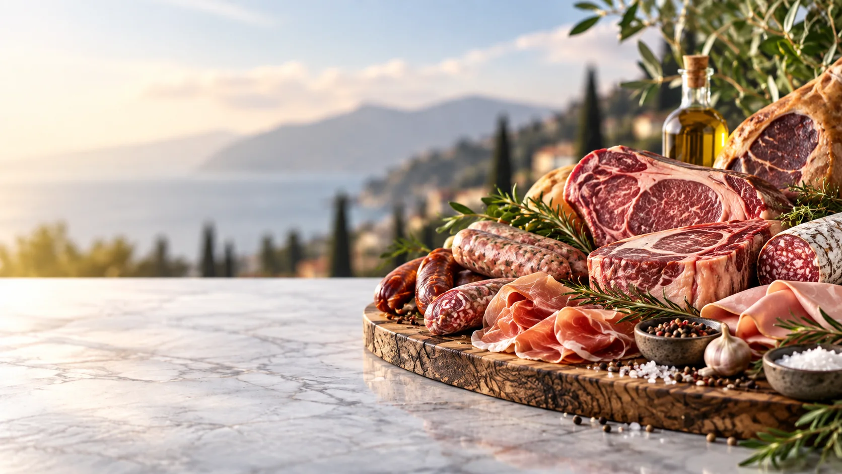 Premium meat selection