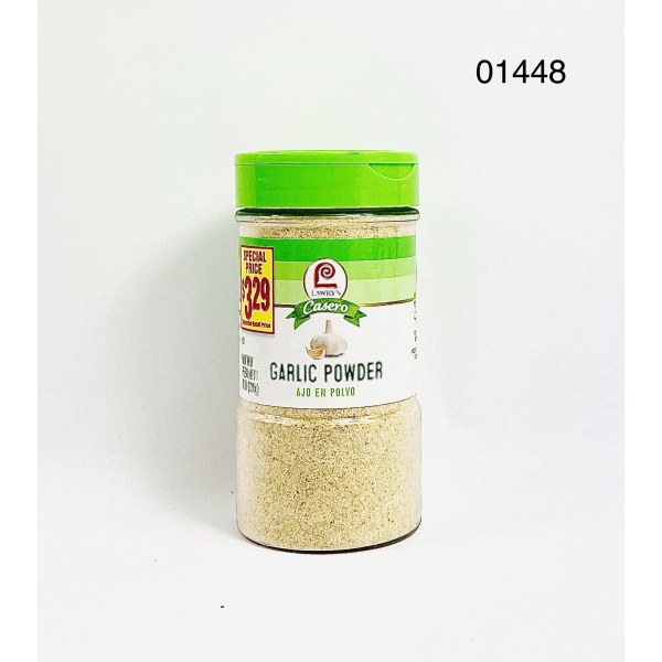GARLIC POWDER/AJO EN POLVO. 12/8OZ