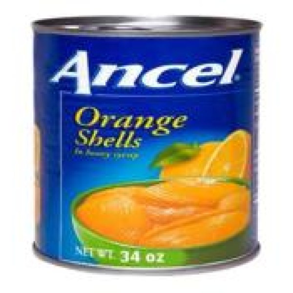 ORANGE SHELLS/CASCOS DE NARANJA. 12/34OZ