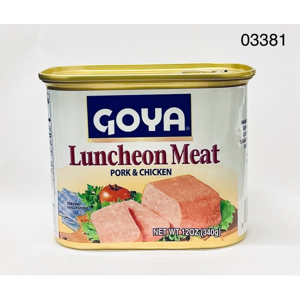 LUNCHEON MEAT PORK AND CHICKEN. 24/12OZ