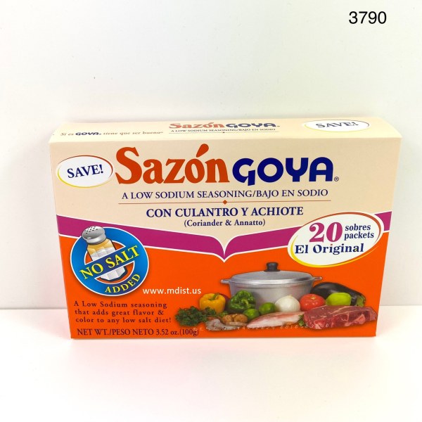 LOW SODIUM SAZON CULANTRO Y ACHOTE. 18/3.52OZ