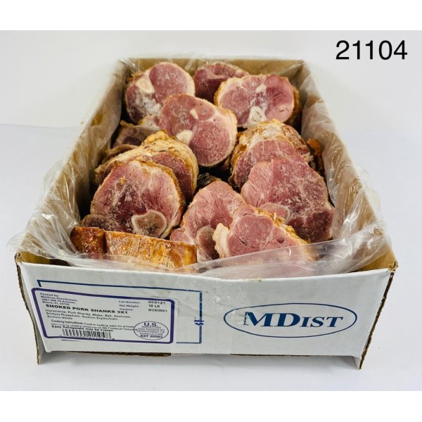 SMOKED PORK SHANK CUT 3X1/LACON. 1/10LB