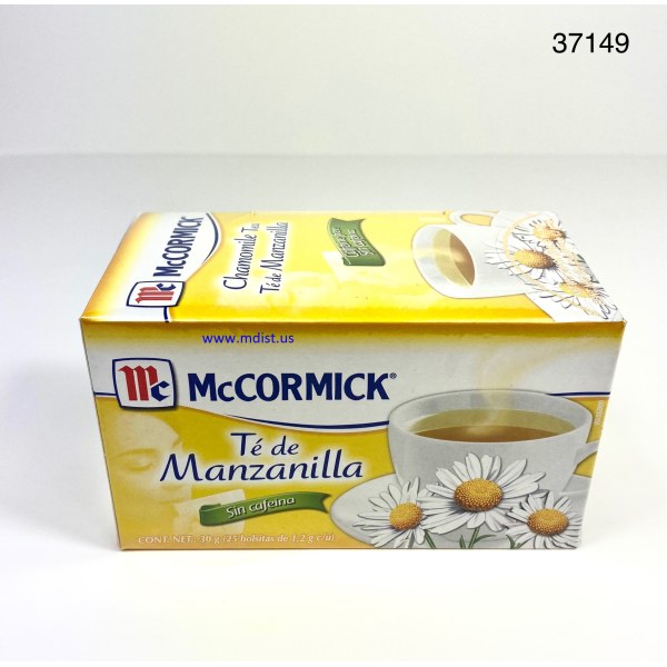 MCC CHAMOMILE TEA/TE DE MANZANILLA. 6/25 PACK