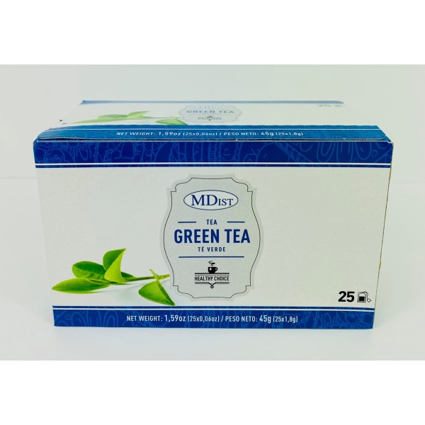 MDIST GREEN TEA/TE VERDE. 16/25 PACK