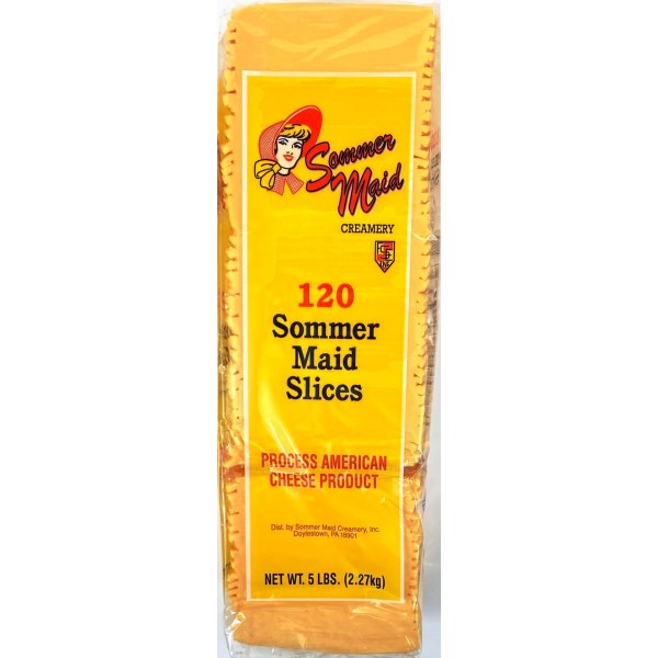 YELLOW AMERICAN CHEESE SLICE/QUESO. 4/5LB