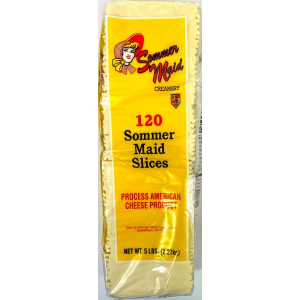 WHITE AMERICAN CHEESE SLICE/QUESO. 4/5LB