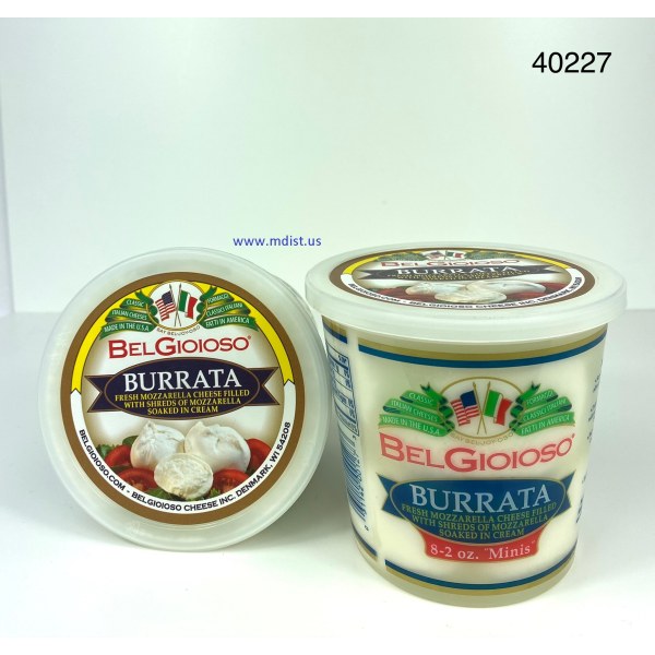 BURRATA CHEESE.CUP/QUESO. 6/1LB