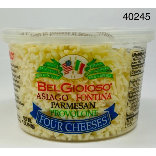 FOUR CHEESES SHREDDED CUP/QUESO. 12/5OZ