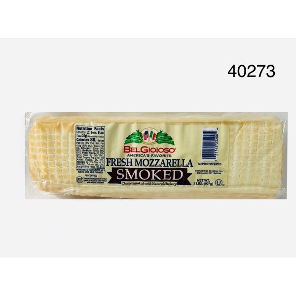 SMOKED MOZZARELLA. 6/2LB