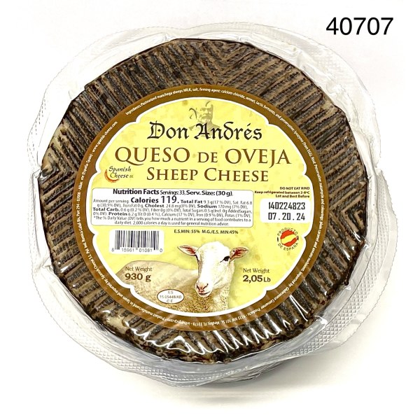SHEEP CHEESE MINI/QUESO DE OVEJA. 6/2LB