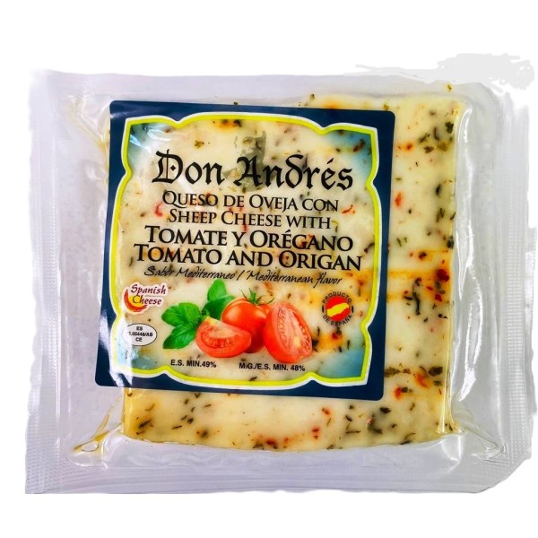 SHEEP CHEESE WEDGES W/TOMATO & OREGANO. 12/7OZ