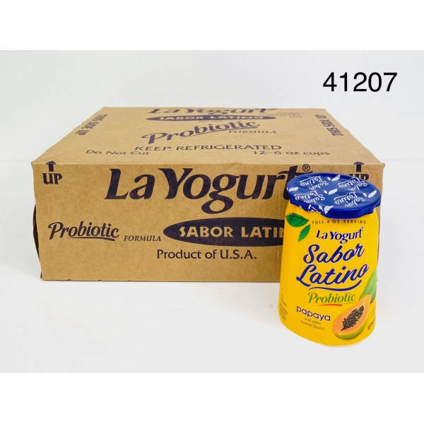 PAPAYA YOGURT 6 OZ. 1/12 PACK