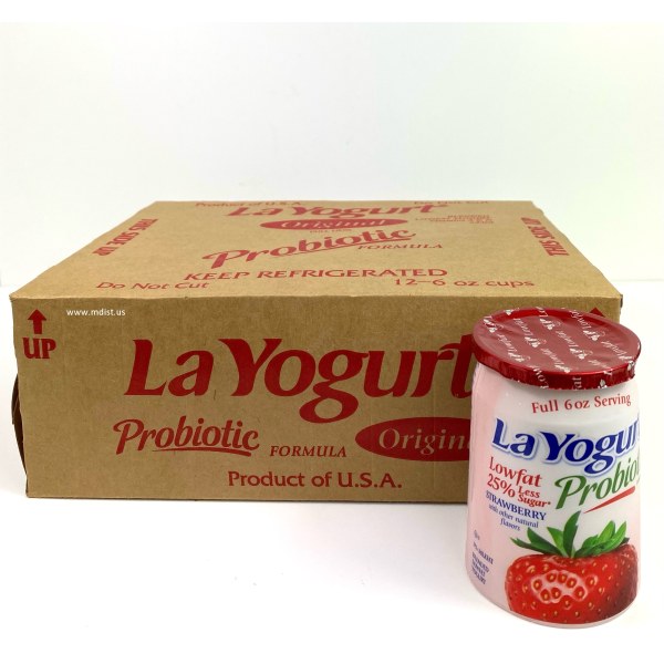 STRAWBERRY/FRESA YOGURT 6 OZ. 1/12 PACK