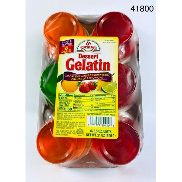 JELLY ASSORTED/GELATINA 3.5 OZ. 8/6 PACK