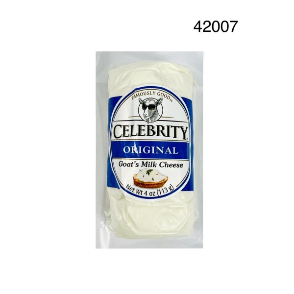 GOAT CHEESE LOG PLAIN. 12/4OZ