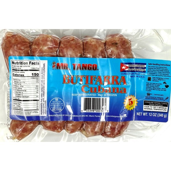 MR TANGO BUTIFARRA CUBANA. 16/12OZ