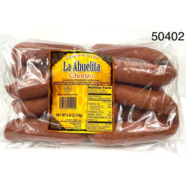 DRY CHORIZO LA ABUELITA. 2/5LB