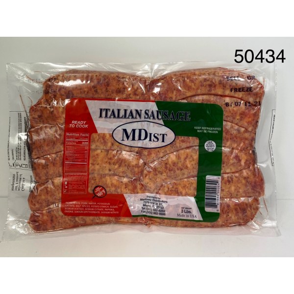 ITALIAN SAUSAGE/SALCHICHA ITALIANA. 8/3LB
