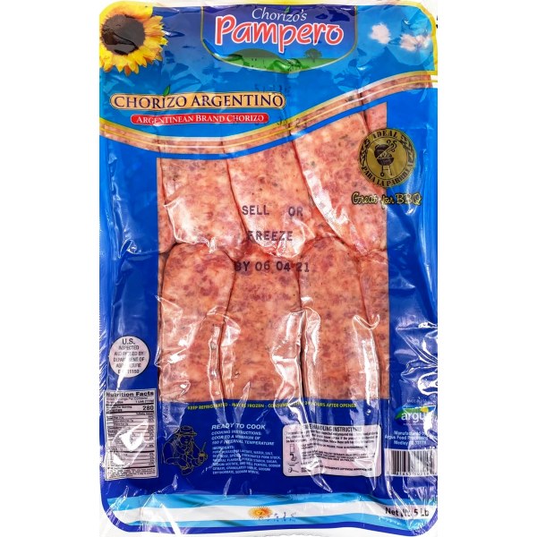 PAMPERO CHORIZO ARGENTINIAN. 2/5LB