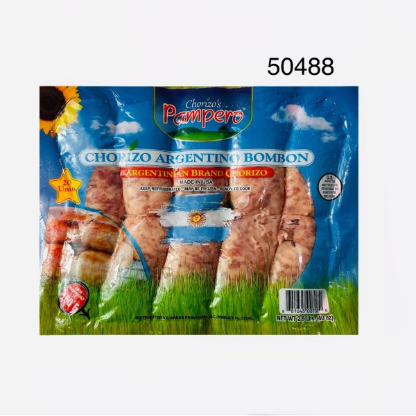 CHORIZO ARGENTINO BOMBON CVP. 4/2.5LB