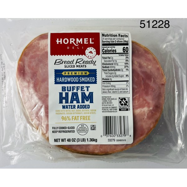 BR PRM BUFFET HAM 1OZ. 4/3LB