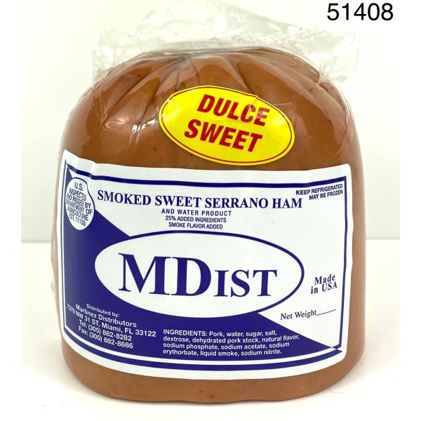 SWEET SERRANO HAM/JAMON SERRANO DULCE. 10/3.5LB