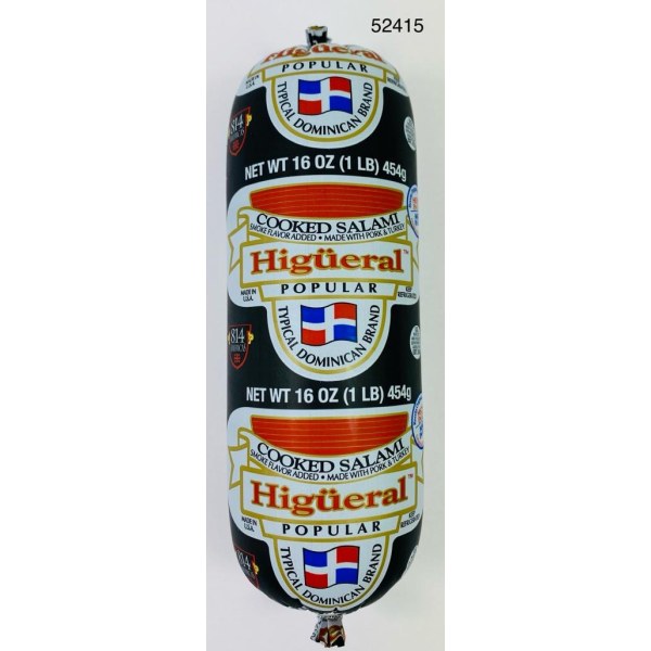 HIGUERAL POPULAR SALAMI. 14/1LB