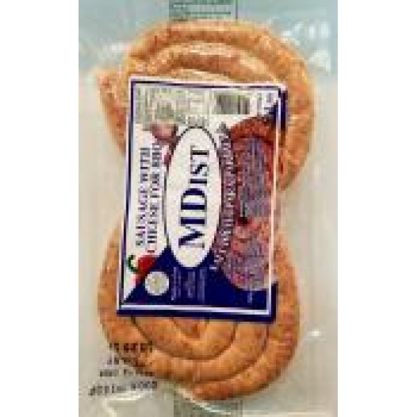 GRILL SAUSAGE WITH CHEESE/SALCHICHAS. 12/2LB