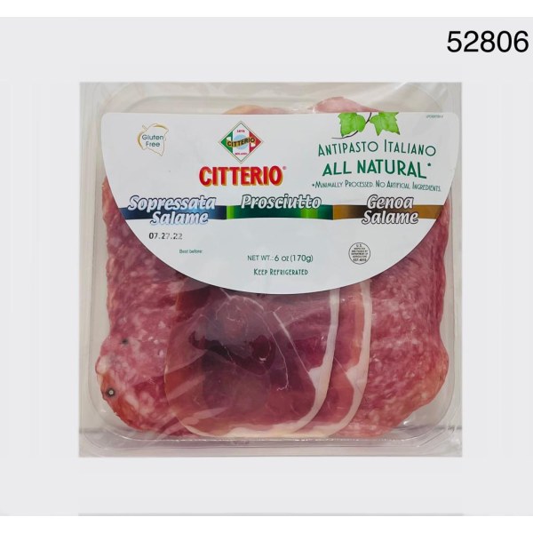 SOPRESATA+PROSCIUTO+GENOA.SALAME. 12/6OZ