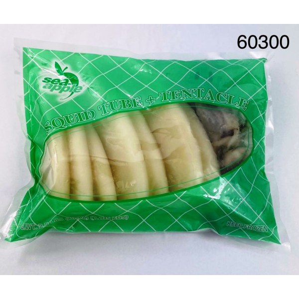 SQUID TUBES & TENTACLES CLEAN/CALAMAR. 4/2.5LB