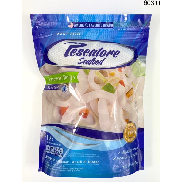 SQUID RINGS RAW/ANILLO CALAMAR CRUDO. 6/2 LB