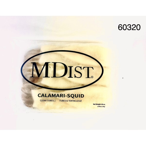 SQUID TUBES&TENTACLES 5-8/CALAMAR. 8/2.5LB