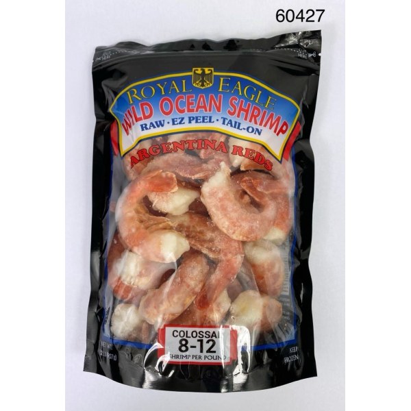 ARGENTINIAN EZ PEEL RAW SHRIMP 8/12. 10/2LB