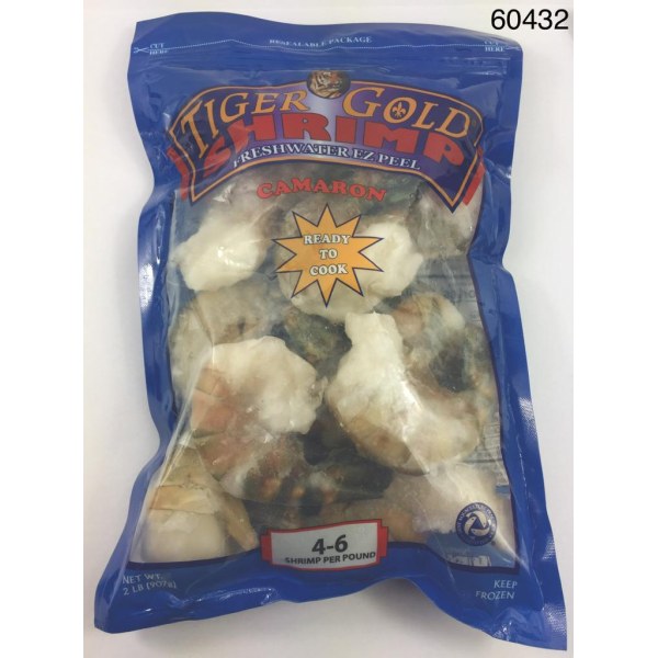 CAMARON DE AGUA DULCE  SHRIMP  4/6. 10/2LB