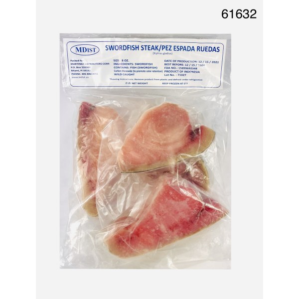 SWORDFISH STEAK 8OZ/PEZ ESPADA. 5/2LB