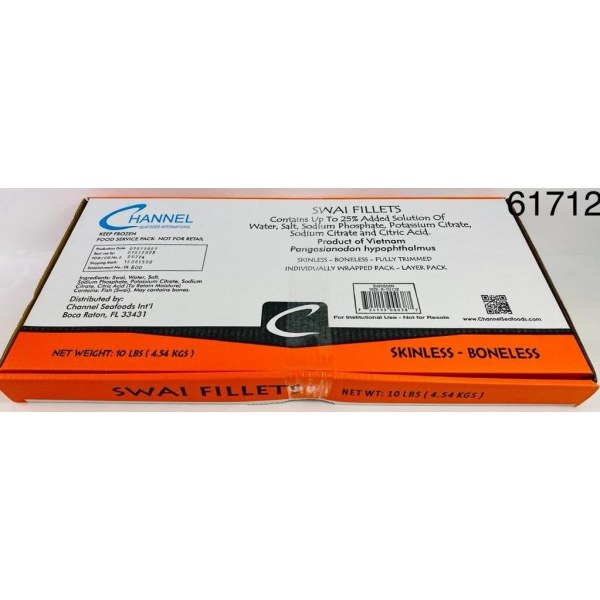 SWAI BASA CHN FZ CVP  6-8OZ   40LB. 4/10LB