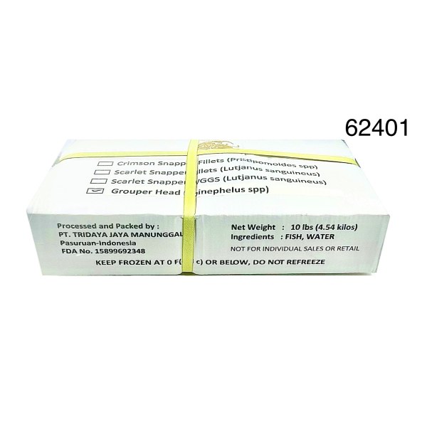 GROUPER HEADS/CABEZA DE CHERNA. 1/10LB