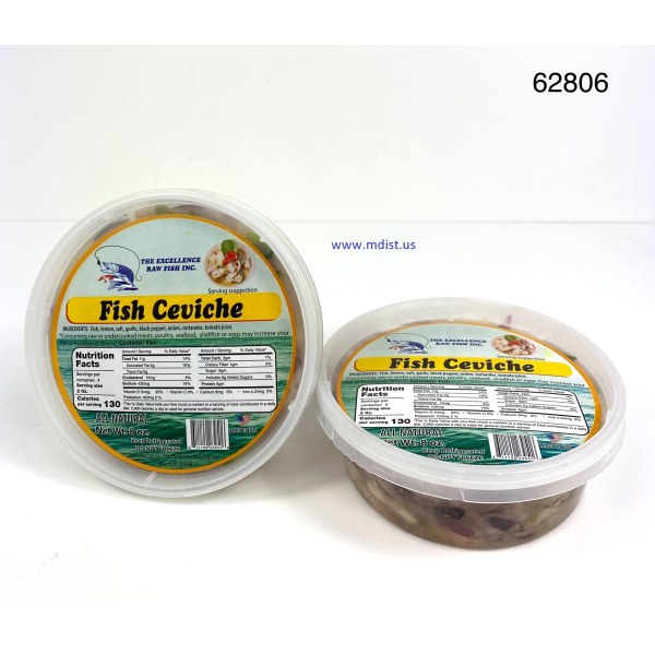 FISH CEVICHE/PESCADO CEVICHE. 1/8OZ