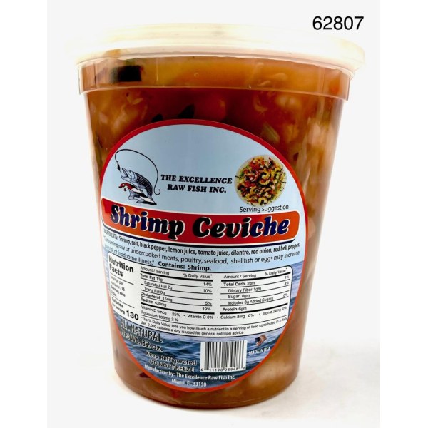 SHRIMP CEVICHE. 1/2LB