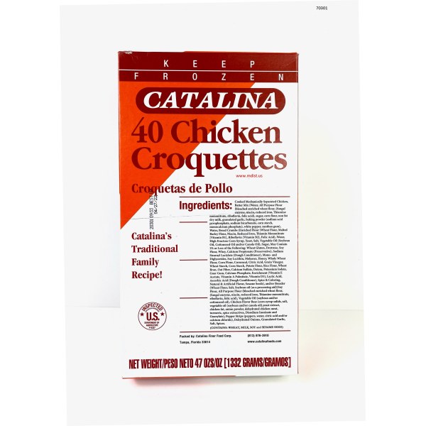 CHICKEN CROQUETTE/CROQUETA POLLO. 6/40 PACK
