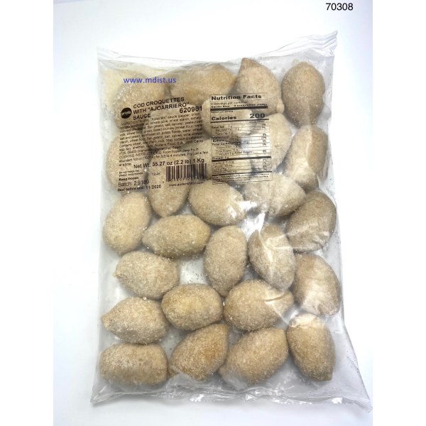COD CROQUETTE SOFRITO/BACALAO CROQUETA. 4/28 PACK