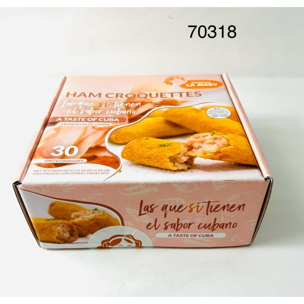 CROQUETA JAMON LAMARY GOURMET. 12/30 PACK