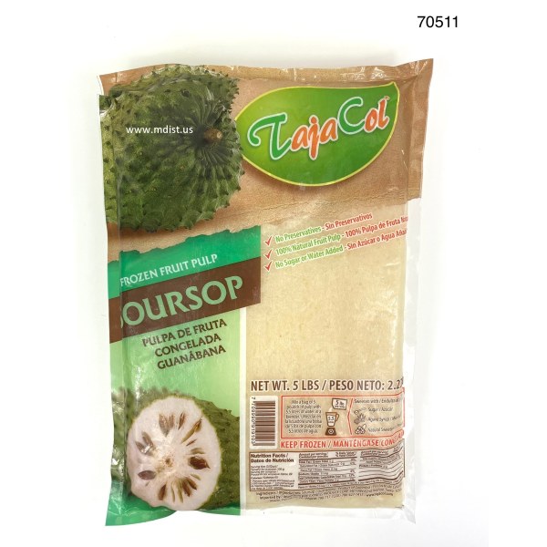 SOURSOP PULP/PULPA DE GUANABANA. 5/5LB