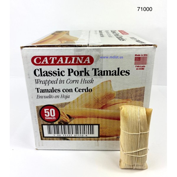 PORK TAMALE 5 OZ/TAMAL EN HOJA. 1/50 PACK