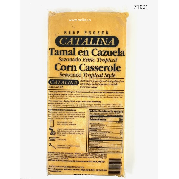 CORN CASESEROLE/TAMAL CAZUELA. 6/5LB