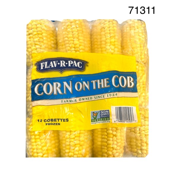CORN ON COB/MAZORCA DE MAIZ. 12/4 PACK