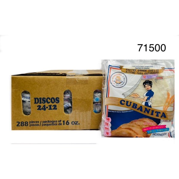 PASTRIES DOUGH SMALL 12EA/DISCOS. 1/24 PACK