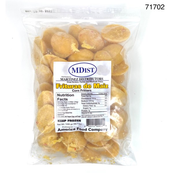 CORN FRITTERS/FRITURA MAIZ. 4/50.7OZ