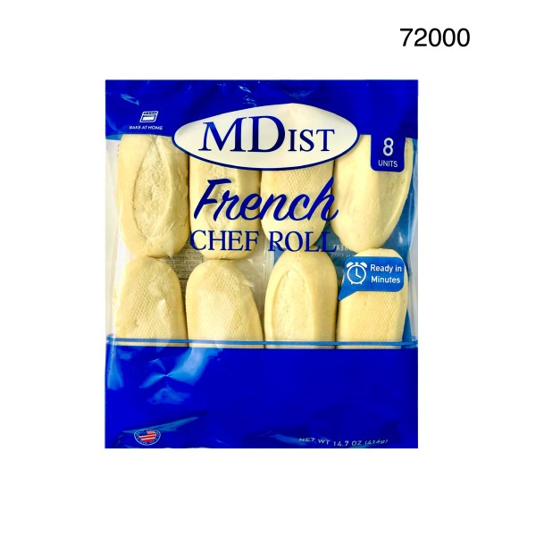 FRENCH CHEF ROLL BREAD BAG/PAN. 18/8 PACK