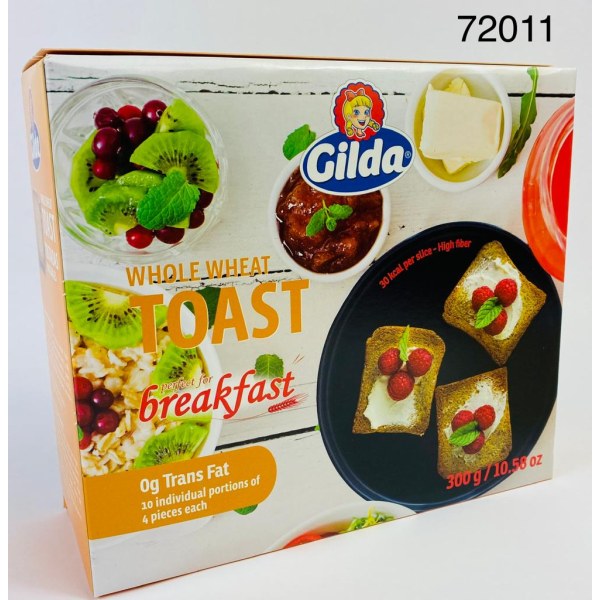 WHOLE WHEAT TOAST/TOSTADA. 14/10.58OZ